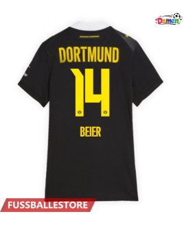 Günstige Borussia Dortmund Maximilian Beier #14 Auswärtstrikot Damen 2026-27 Kurzarm